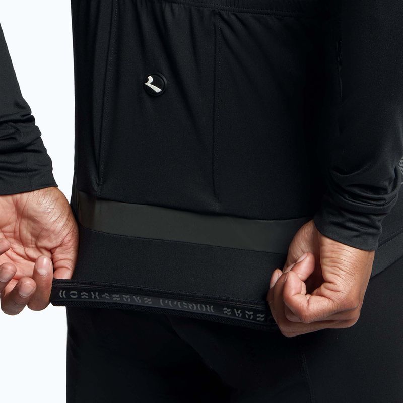 Pánské cyklistické tričko Longsleeve Rogelli Essential Light black 3