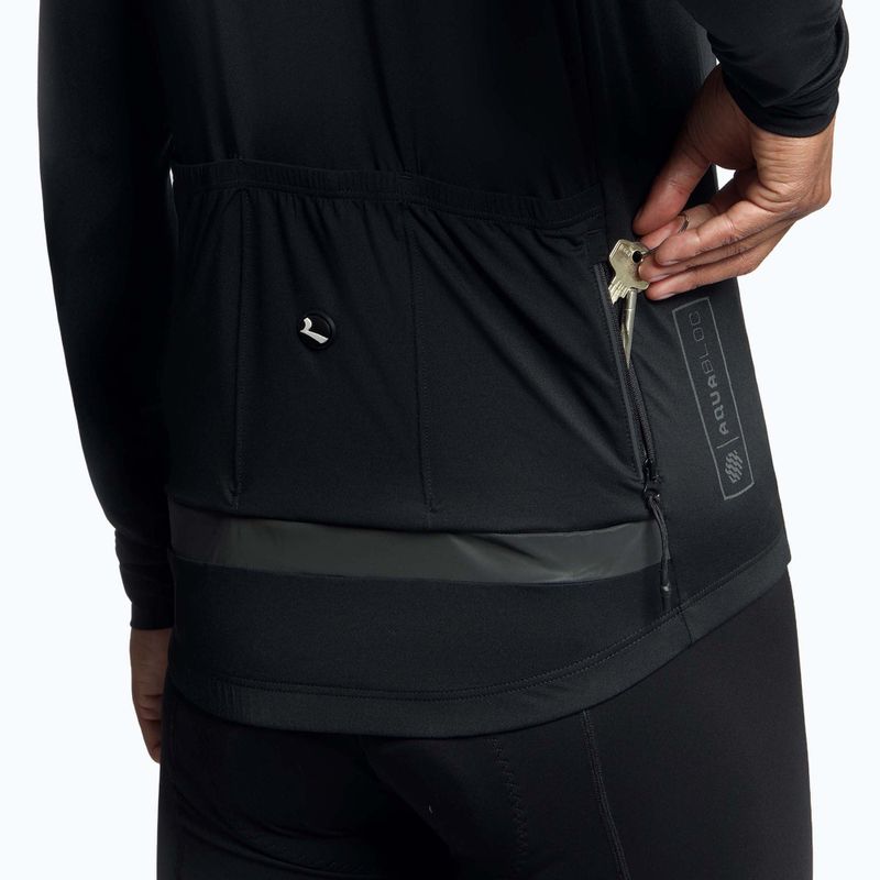 Pánské cyklistické tričko Longsleeve Rogelli Essential Light black 4