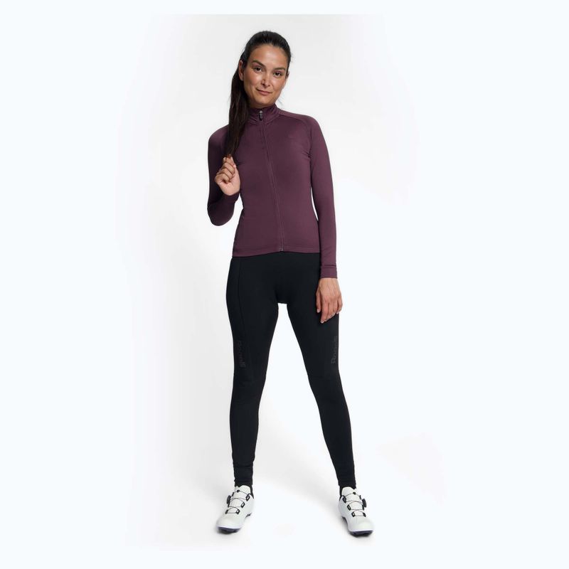 Dámské cyklistické tričko Longsleeve Rogelli Essential II eggplant 2