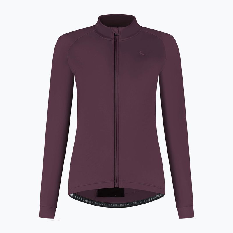 Dámské cyklistické tričko Longsleeve Rogelli Essential II eggplant 7