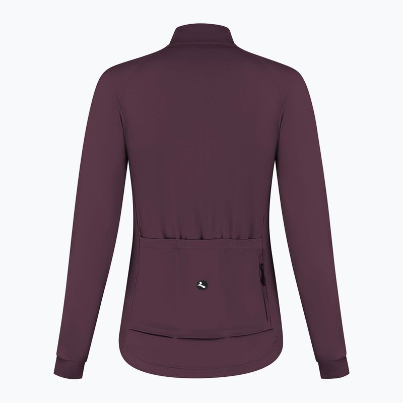 Dámské cyklistické tričko Longsleeve Rogelli Essential II eggplant 8