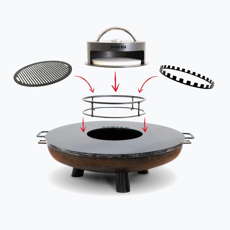 Zahradní ohniště BonFeu BonBowl Plus 100 cm 2