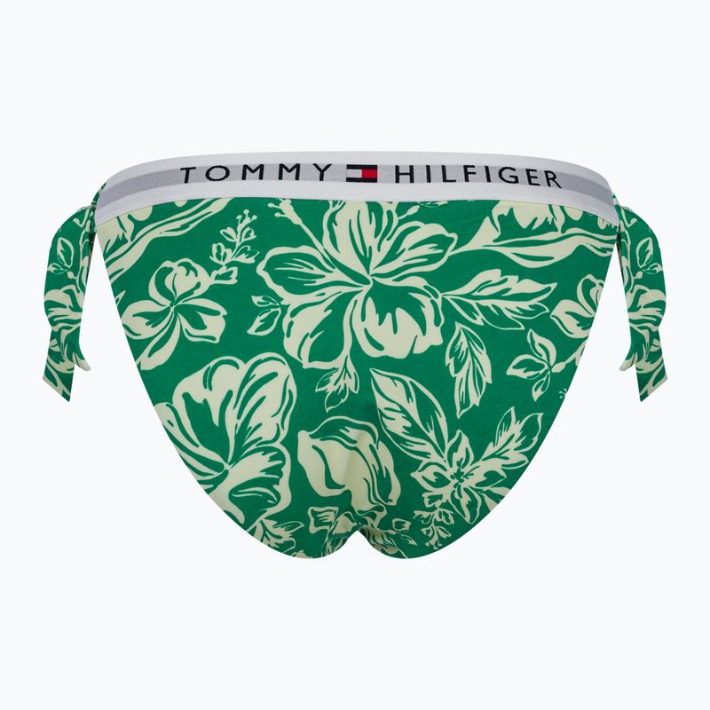 Spodní díl plavek  Tommy Hilfiger Cheeky Side Tie Bikini Print vintage tropical olympic green 2