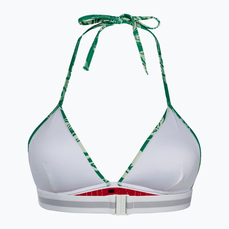 Horní díl plavek  Tommy Hilfiger Triangle Fixed Foam Print vinted tropical olympic green 2