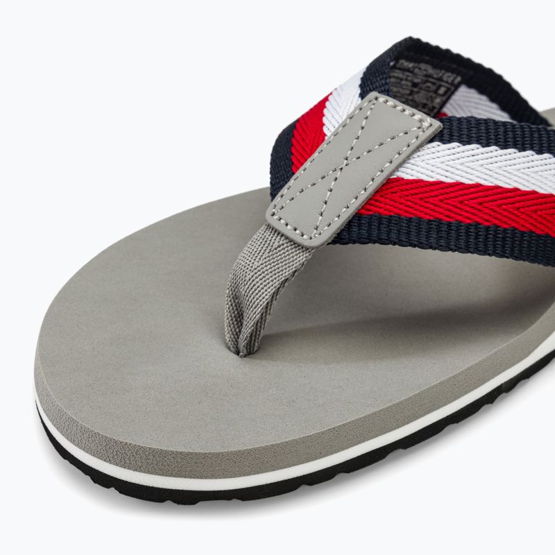 Pánské žabky Tommy Hilfiger Corporate Beach Sandal antique silver 7
