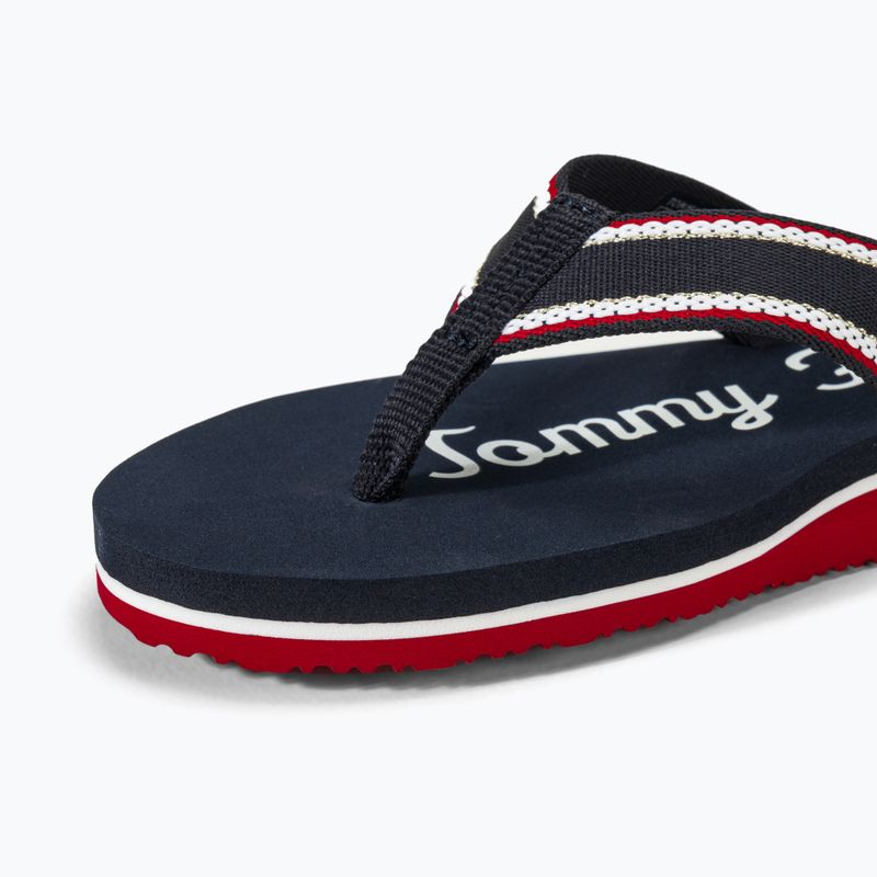 Tommy Hilfiger Im Graphic Beach Sandal dámské žabky space blue 7