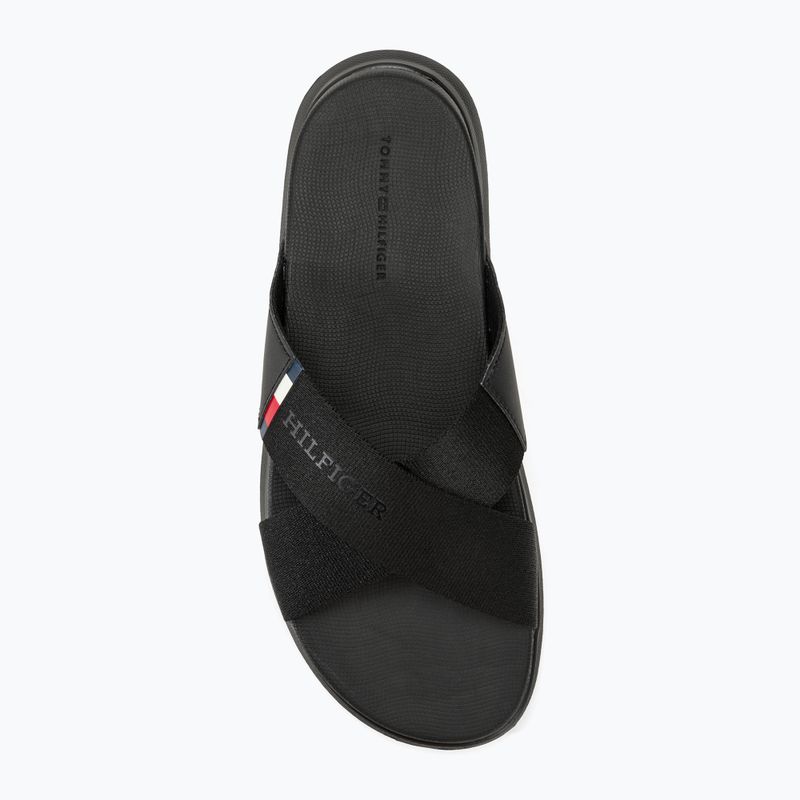 Pánské nazouváky Tommy Hilfiger Comfort Criss Cross Beach Sandal black 5