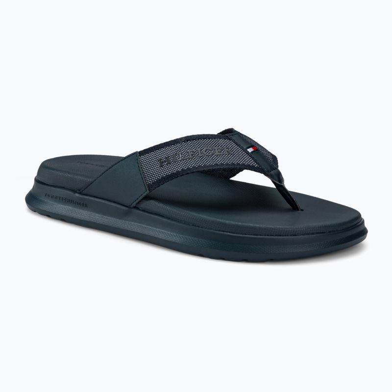 Pánské žabky Tommy Hilfiger Comfort Toe Post Beach Sandal desert sky