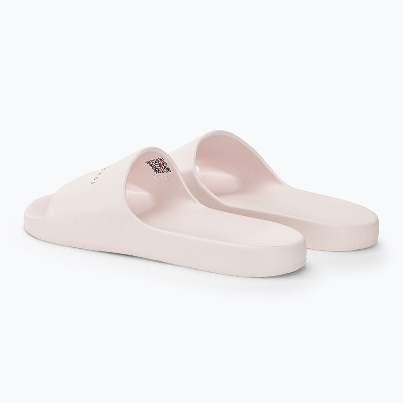 Dámské nazouváky   Tommy Jeans Printed Pu Pool Slide ecru 3