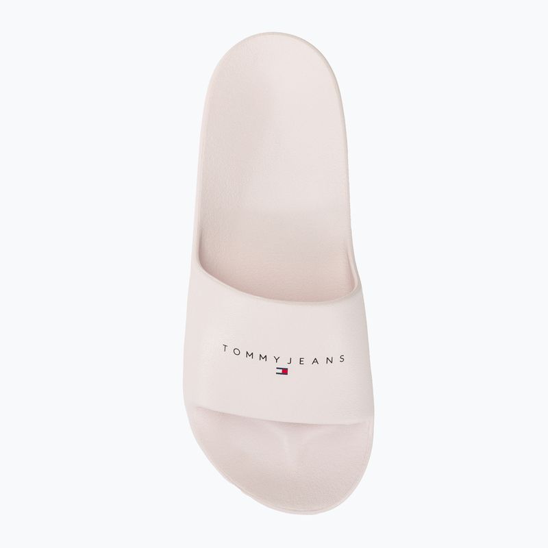 Dámské nazouváky   Tommy Jeans Printed Pu Pool Slide ecru 6