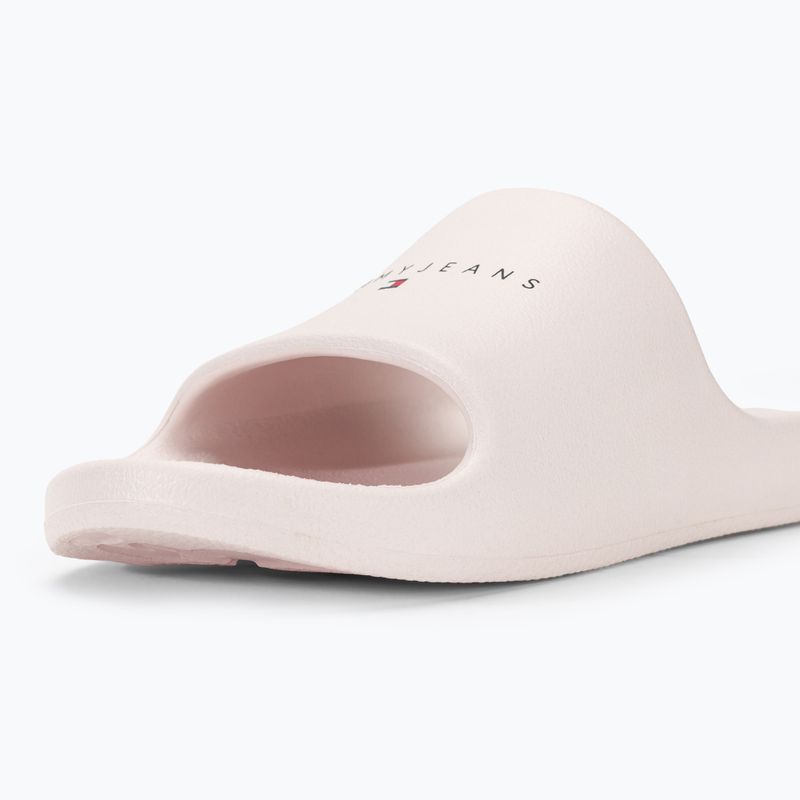 Dámské nazouváky   Tommy Jeans Printed Pu Pool Slide ecru 8