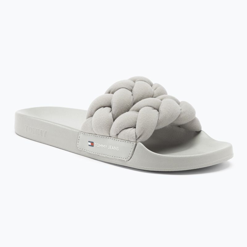 Dámské žabky Tommy Jeans Braided stratus grey