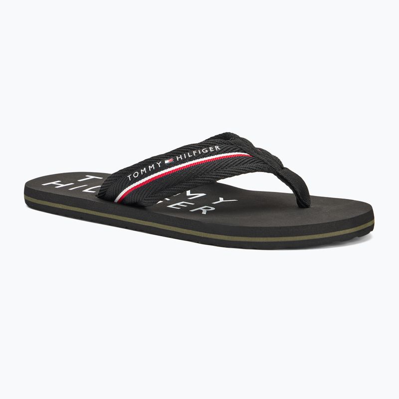 Pánské žabky Tommy Hilfiger Web Beach Sandal black