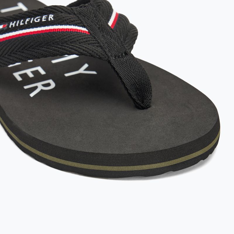 Pánské žabky Tommy Hilfiger Web Beach Sandal black 7