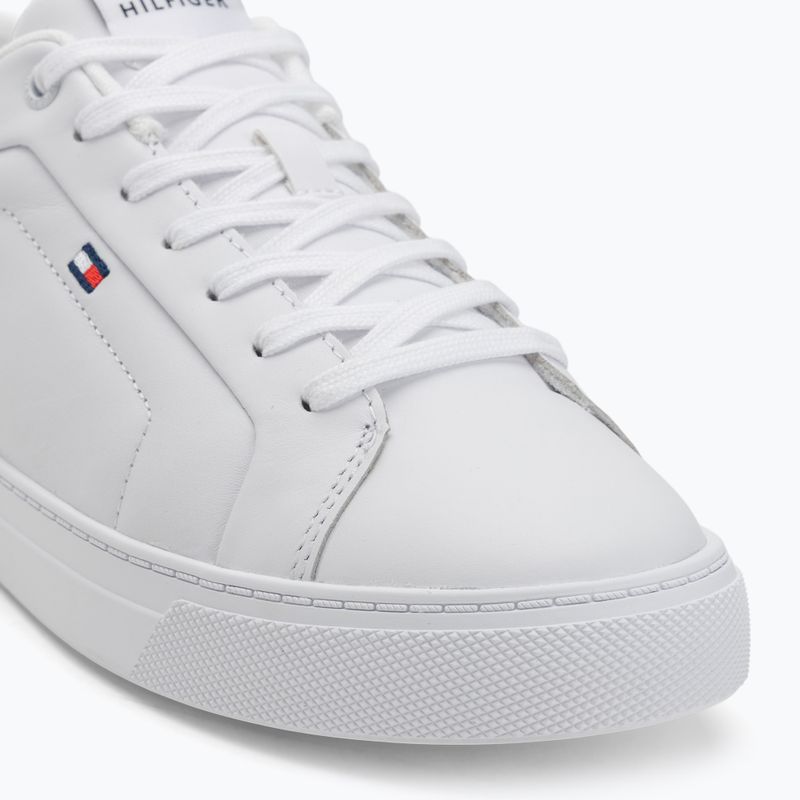 Pánské boty Tommy Hilfiger Icon Court Lth Flag Ess white 7