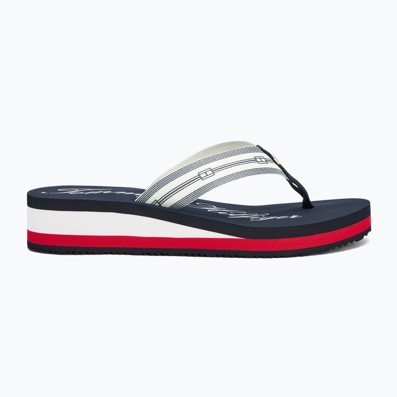Dámské žabky Tommy Hilfiger Im Th Signature Beach Sandal rwb 2