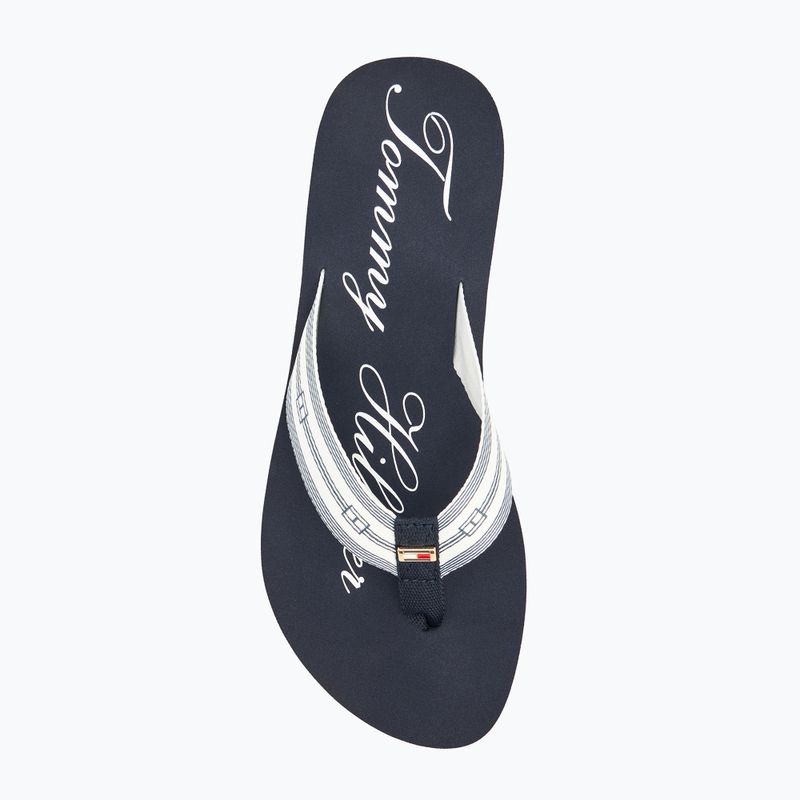 Dámské žabky Tommy Hilfiger Im Th Signature Beach Sandal rwb 5