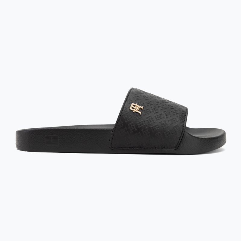 Dámské nazouváky Tommy Hilfiger Monogram Poolside black 2