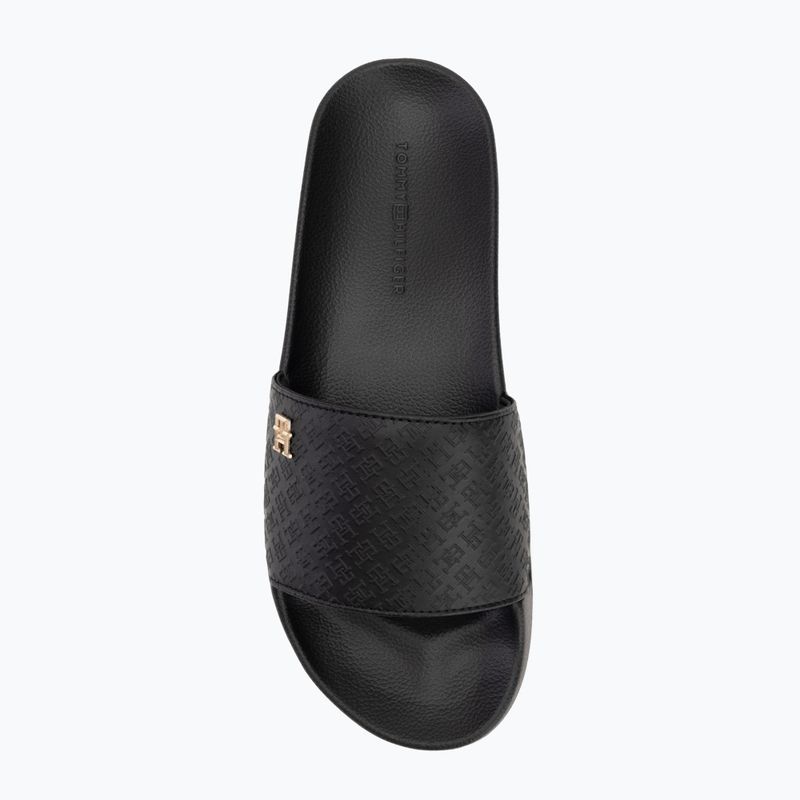 Dámské nazouváky Tommy Hilfiger Monogram Poolside black 5