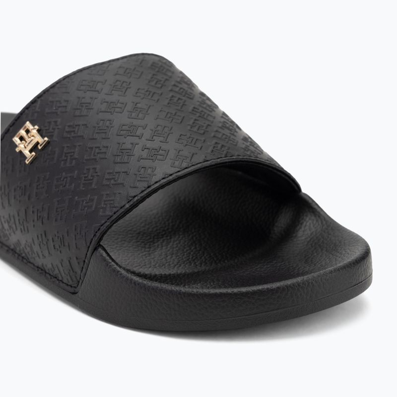 Dámské nazouváky Tommy Hilfiger Monogram Poolside black 7