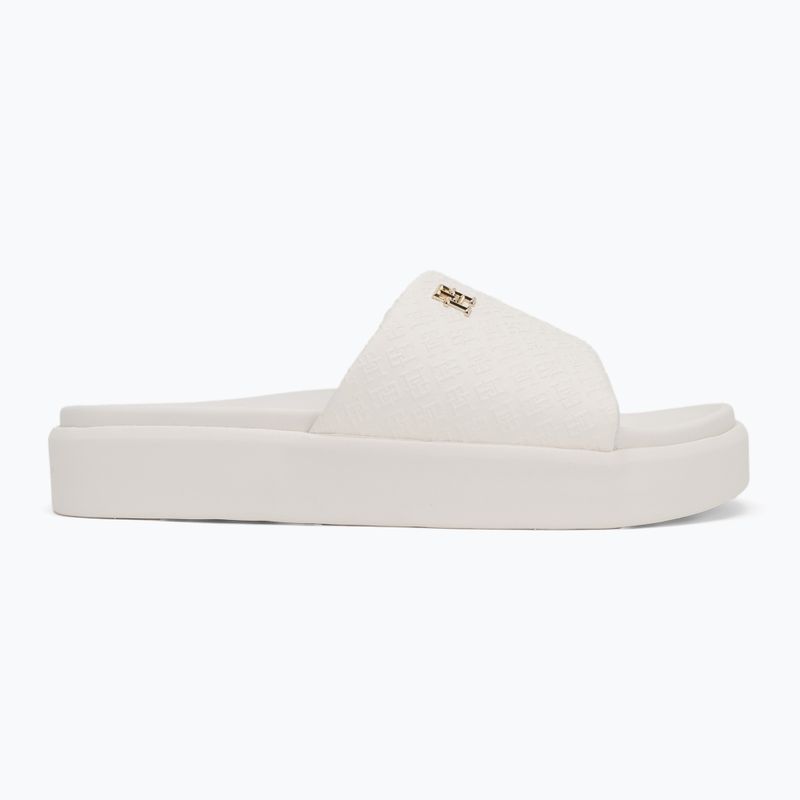 Dámské nazouváky Tommy Hilfiger Platform Monogram Poolslide ancient white 2