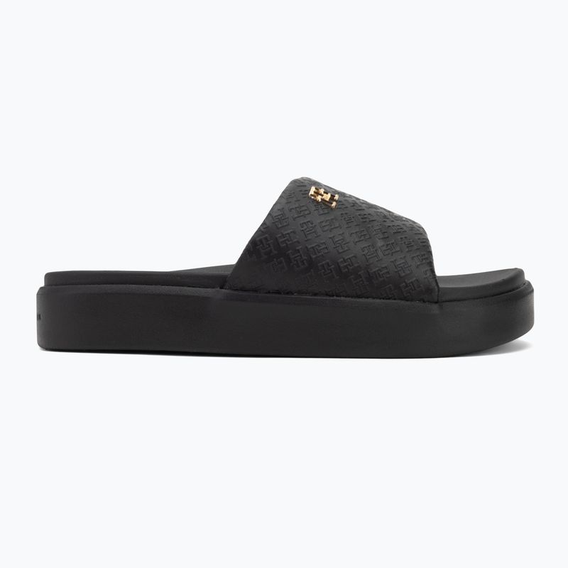 Dámské nazouváky Tommy Hilfiger Platform Monogram Poolslide black 2