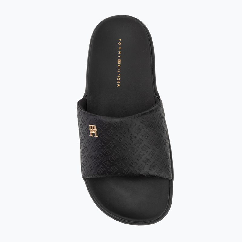 Dámské nazouváky Tommy Hilfiger Platform Monogram Poolslide black 5