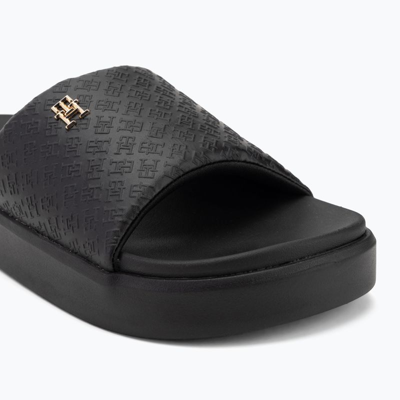 Dámské nazouváky Tommy Hilfiger Platform Monogram Poolslide black 7