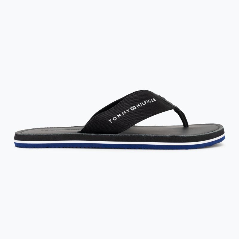 Pánské žabky  Tommy Hilfiger Leather Beach Sandal black 2