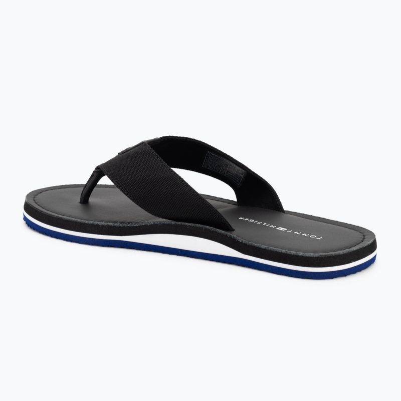 Pánské žabky  Tommy Hilfiger Leather Beach Sandal black 3