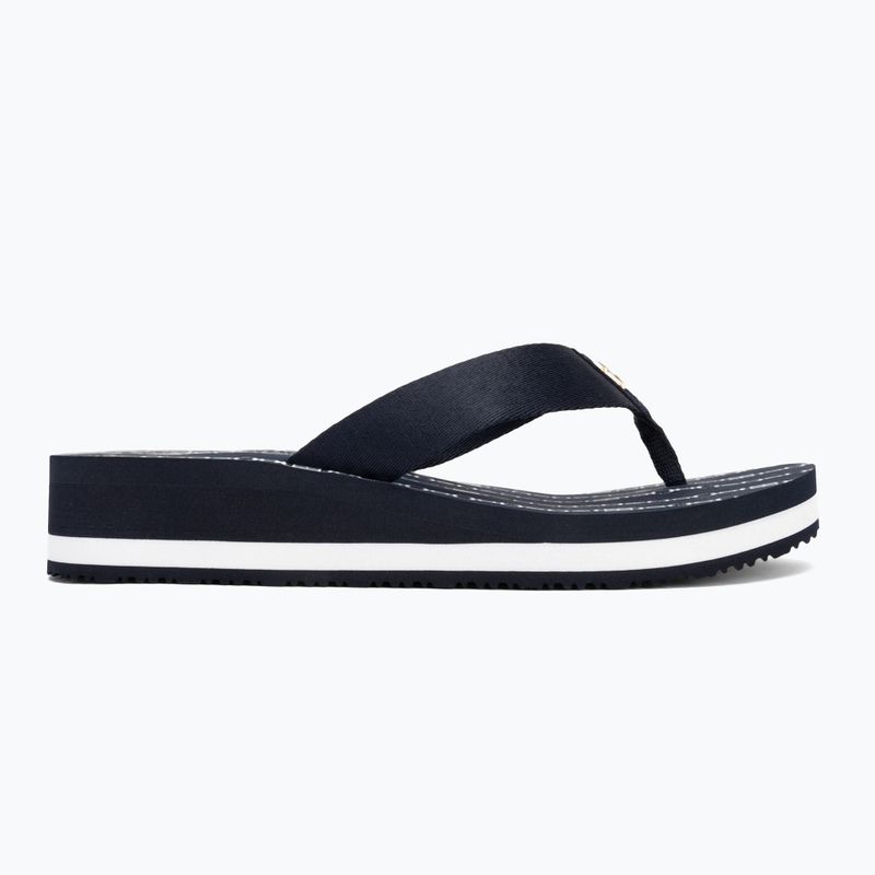 Dámské žabky Tommy Hilfiger Im Th Chainprint Midwedge Sandal space blue 2