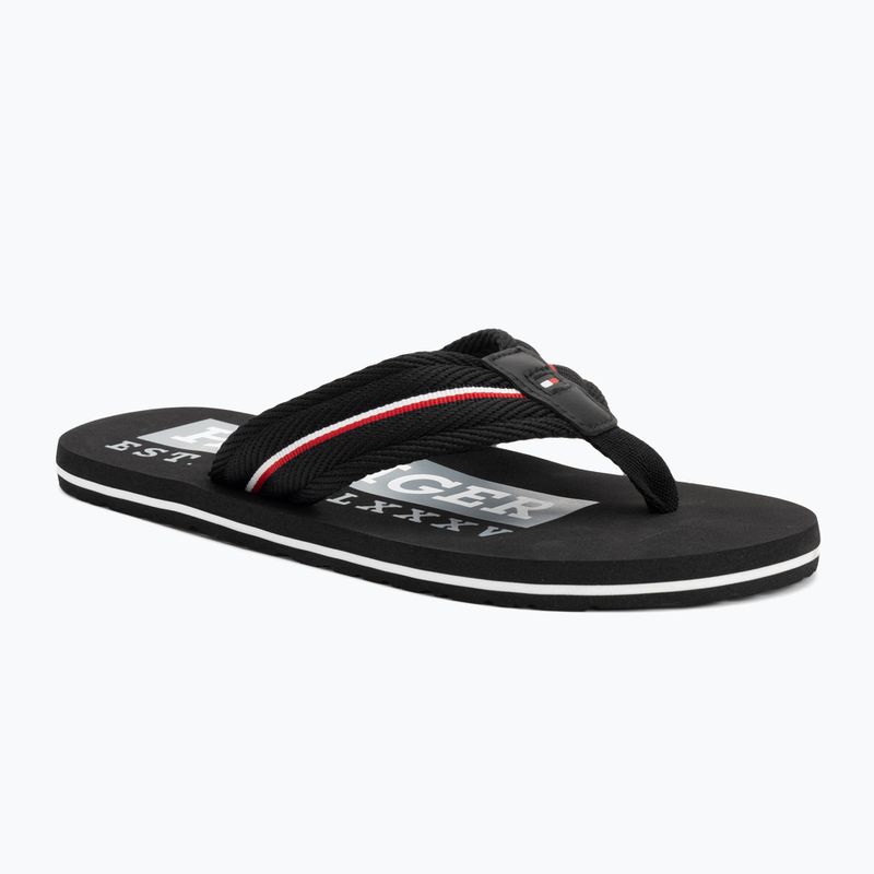 Pánské žabky  Tommy Hilfiger Corporate Beach Sandal black