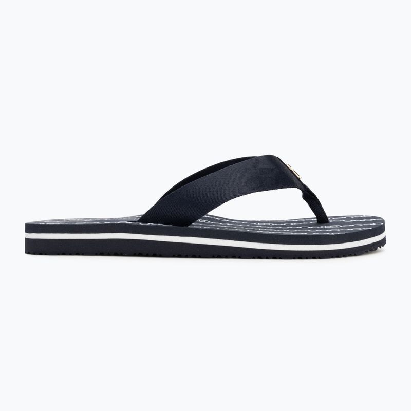 Dámské žabky Tommy Hilfiger Chain Print Beach Sandal space blue 2