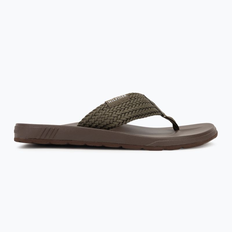 Pánské žabky  Tommy Hilfiger Molded Web Beach Sandal army green 2