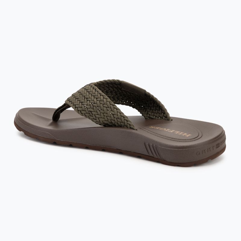 Pánské žabky  Tommy Hilfiger Molded Web Beach Sandal army green 3