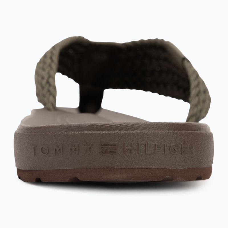 Pánské žabky  Tommy Hilfiger Molded Web Beach Sandal army green 6