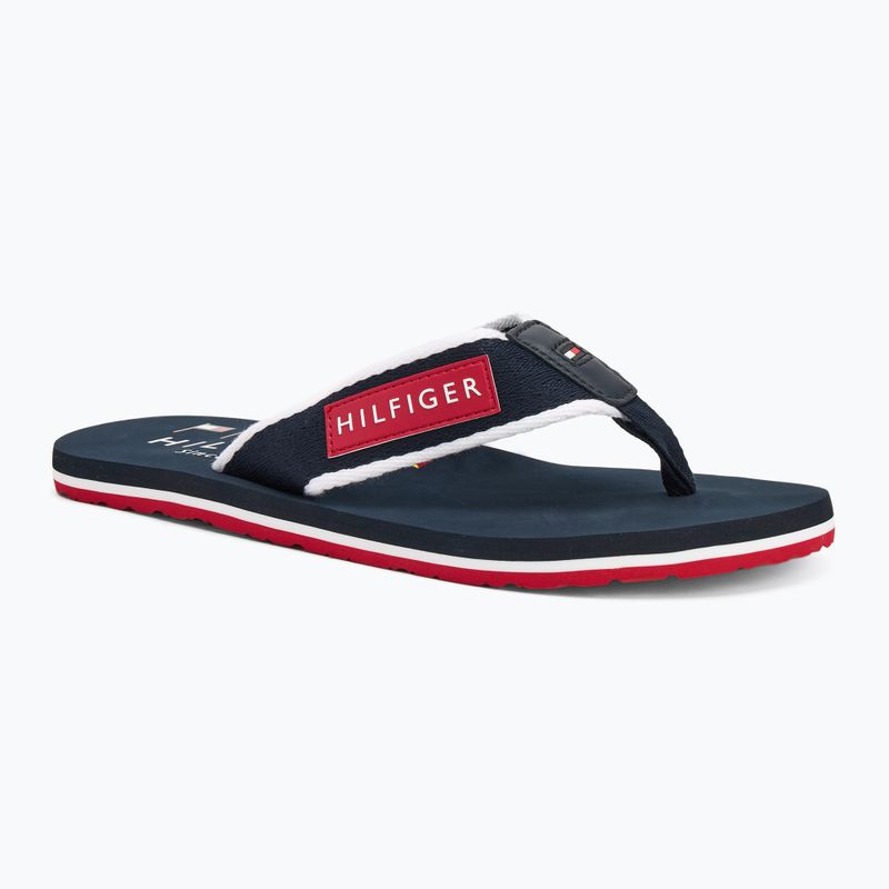 Pánské žabky Tommy Hilfiger Patch Beach Sandal desert sky
