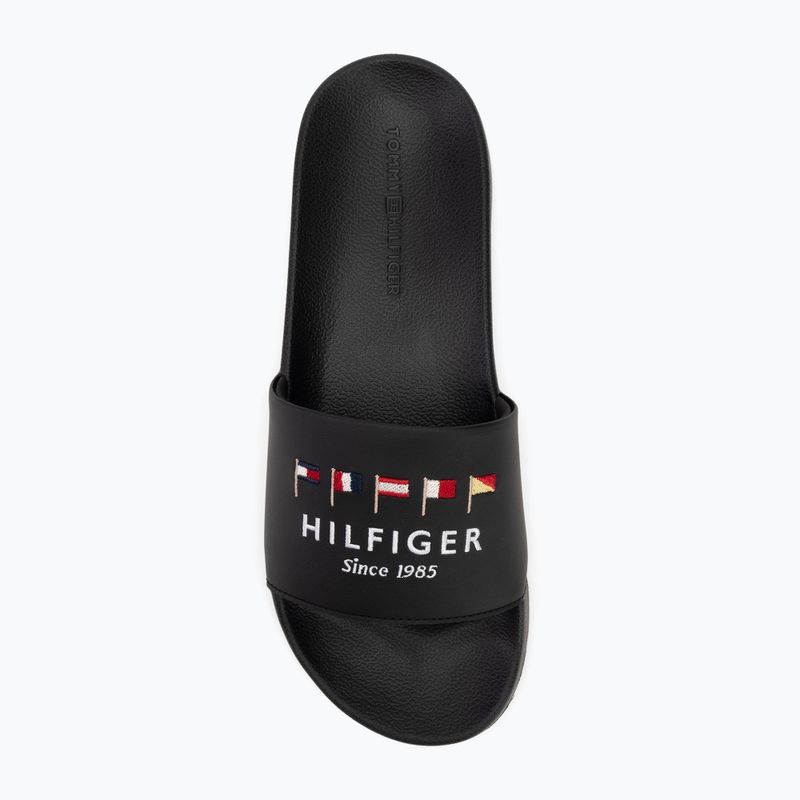 Pánské nazouváky  Tommy Hilfiger Flags Pool Slide black 6