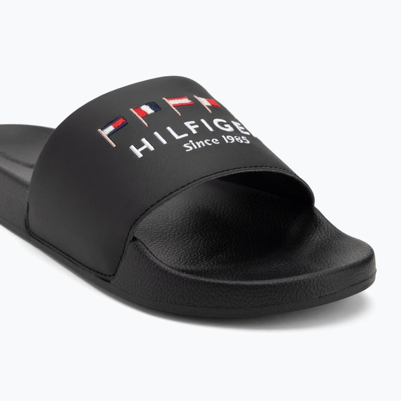 Pánské nazouváky  Tommy Hilfiger Flags Pool Slide black 7