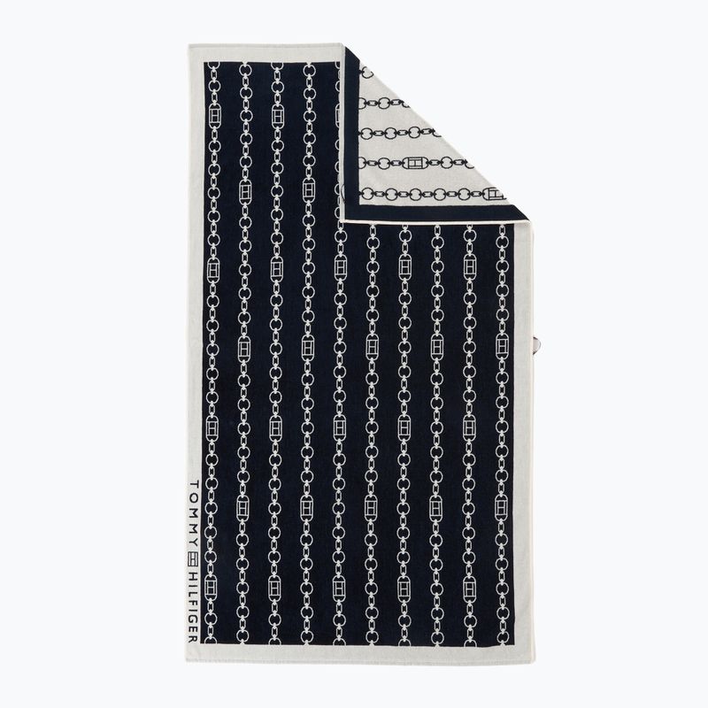 Ručník Tommy Hilfiger Towel flag chain dark night navy