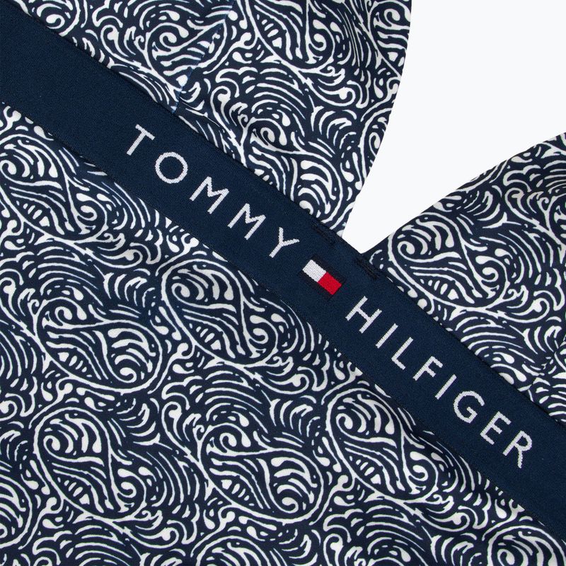 Dámské jednodílné plavky Tommy Hilfiger Halter One Piece Rp Print illustrated wave dark night navy 3