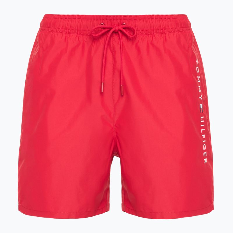 Pánské plavecké šortky Tommy Hilfiger Medium Drawstring medium red