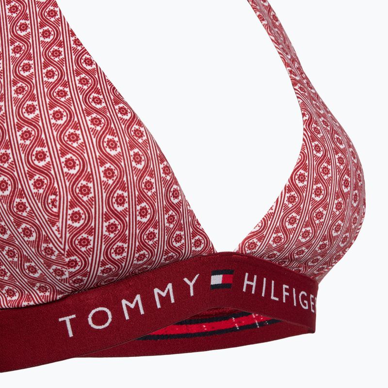 Horní díl plavek  Tommy Hilfiger Halter Rp Print floral stripe regatta red 3