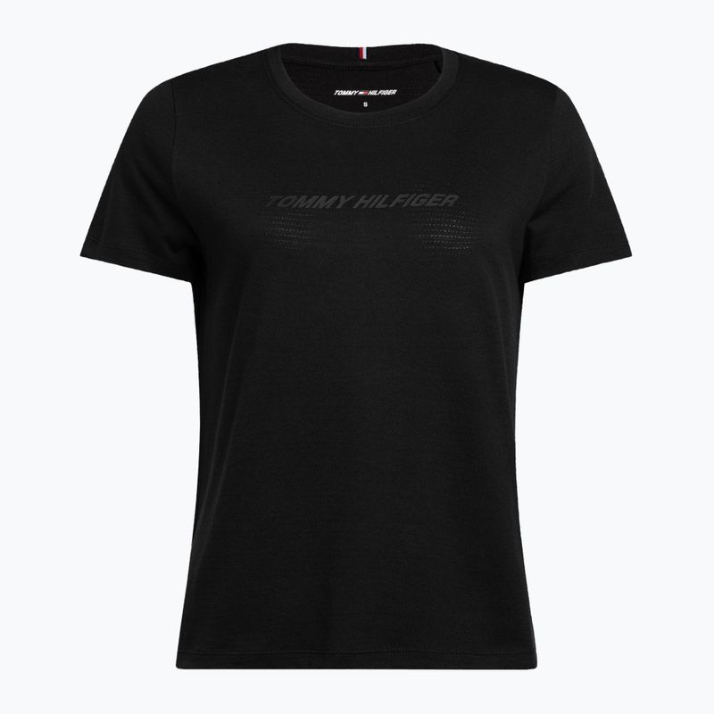 Tommy Hilfiger Performance Mesh Tee černé dámské tréninkové tričko 5