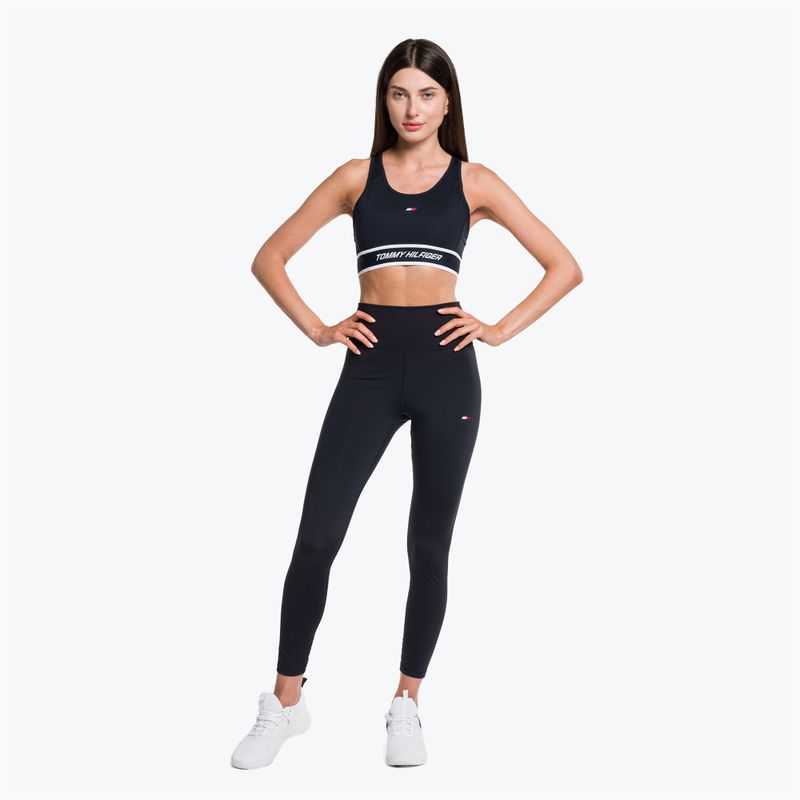 Tommy Hilfiger dámské tréninkové legíny Hw Essential 7/8 modré 2