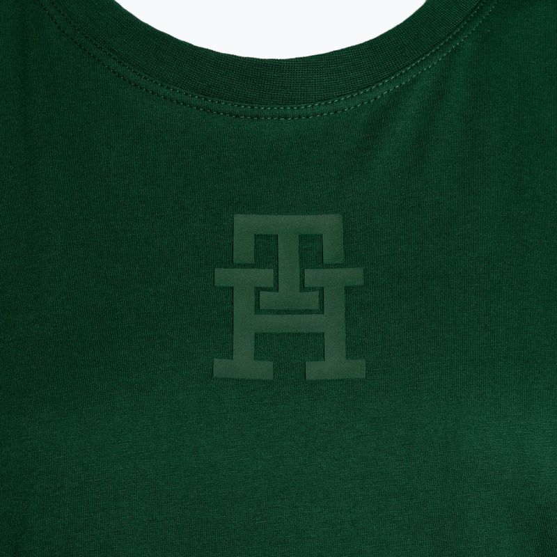 Tommy Hilfiger dámské tréninkové tričko Regular Th Monogram green 7