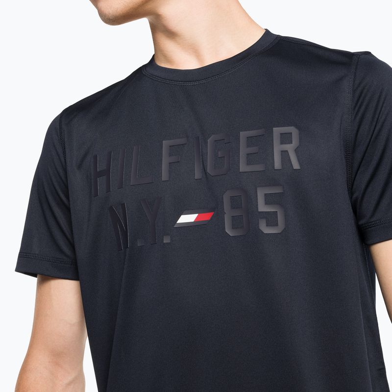 Pánské tričko Tommy Hilfiger Graphic Training modré 4