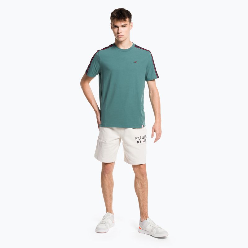 Tommy Hilfiger pánské tréninkové tričko Textured Tape green 2