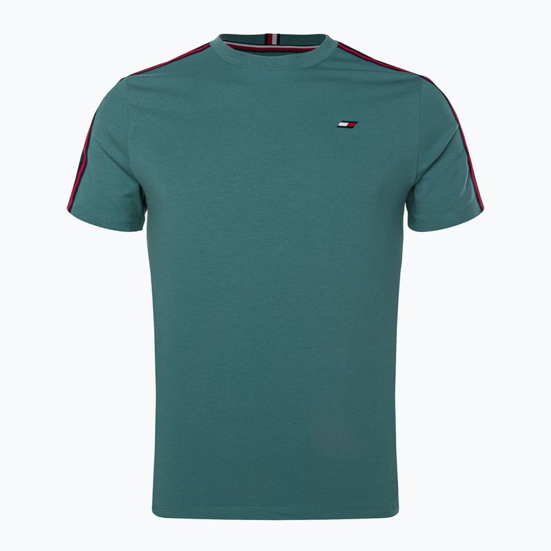 Tommy Hilfiger pánské tréninkové tričko Textured Tape green 5