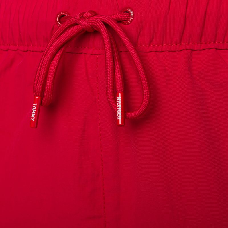 Pánské plavecké šortky Tommy Hilfiger Medium Drawstring červené 3